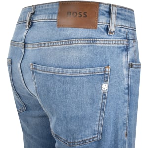 Image number 4 for BOSS Delaware Slim Fit Jeans Light Wash Blue