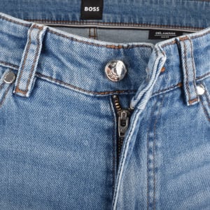 Image number 5 for BOSS Delaware Slim Fit Jeans Light Wash Blue