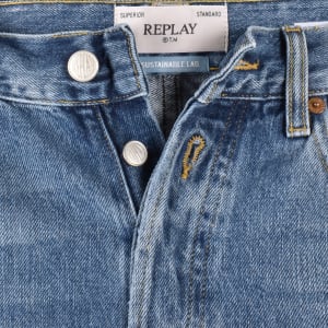 Image number 5 for Replay M9Z1 Straight Jeans Blue