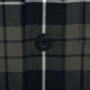 Image number 4 for Fred Perry Check Overshirt Green