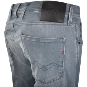 Image number 4 for Replay Anbass Slim Fit Mid Wash Jeans
