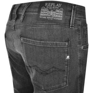 Image number 4 for Replay Anbass Slim Fit Mid Wash Jeans