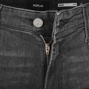 Image number 5 for Replay Anbass Slim Fit Mid Wash Jeans