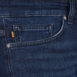 Image number 4 for BOSS Delaware Slim Fit Jeans Dark Wash Blue