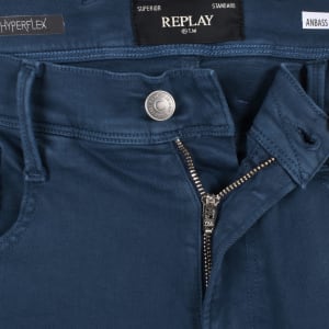 Image number 5 for Replay Anbass Slim Fit Jeans Blue