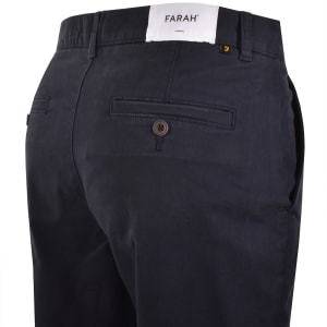 Image number 4 for Farah Elm Slim Fit Chino Trousers Navy