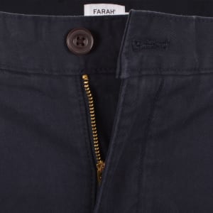 Image number 5 for Farah Elm Slim Fit Chino Trousers Navy