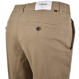 Image number 4 for Farah Norwood Regular Chino Trousers Beige
