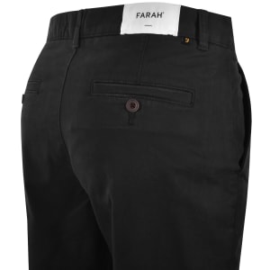 Image number 4 for Farah Norwood Regular Chino Trousers Black