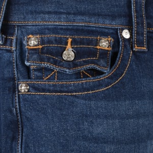 Image number 4 for True Religion Ricky Flap Jeans Dark Wash Blue