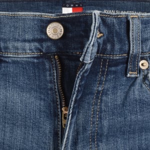Image number 5 for Tommy Jeans Ryan Slim Fit Jeans Mid Wash Blue
