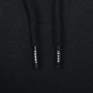 Image number 4 for Tommy Jeans Linear Flag Logo Hoodie Black