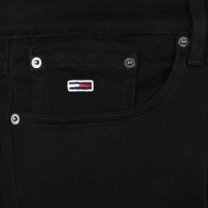 Image number 4 for Tommy Jeans Austin Slim Tapered Jeans Black