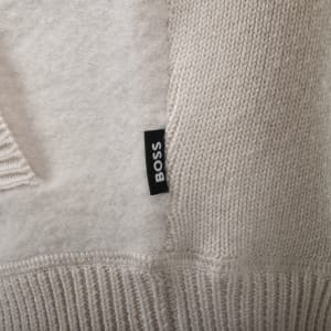 Image number 4 for BOSS Emeraviglio Knit Jumper Off White