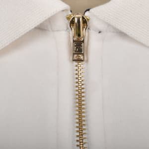 Image number 4 for Fila Vintage Lennox Striped Velour Polo Navy