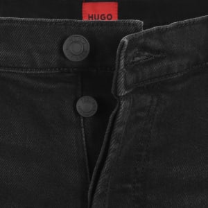 Image number 5 for HUGO 634 Tapered Fit Jeans Black