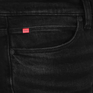 Image number 4 for HUGO 734 Extra Slim Jeans Washed Black