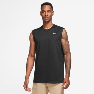 Image number 4 for Nike Training Dri Fit Logo Vest Black