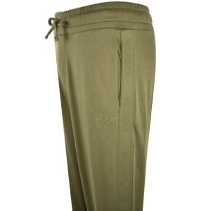 Image number 4 for HUGO Tonal Logo Joggers Green