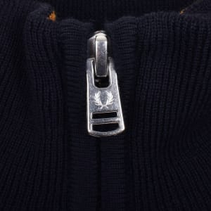Image number 4 for Fred Perry Classic Half Zip Jumper Navy