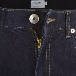 Image number 5 for Farah Norwood Regular Fit Dark Wash Jeans Blue