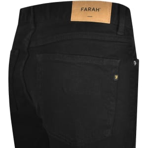 Image number 4 for Farah Norwood Regular Fit Jeans Black
