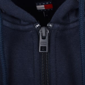 Image number 4 for Tommy Jeans Flag Logo Full Zip Hoodie Navy