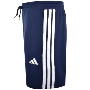 Image number 4 for adidas Sportswear 3 Stripe Regular Fit Shorts Blue