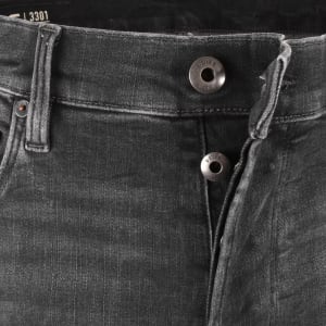 Image number 5 for G-Star 3301 Slim Fit Jeans Mid Wash Black