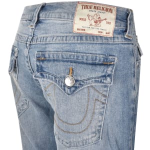 Image number 4 for True Religion Ricky Flap Jeans Mid Wash Blue