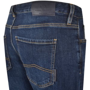 Image number 4 for Armani Exchange J16 Straight Fit Jeans Blue