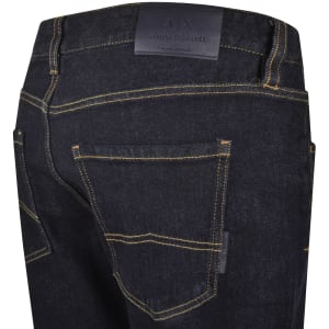 Image number 4 for Armani Exchange J16 Straight Fit Jeans Navy