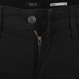 Image number 5 for Replay Anbass Slim Fit Jeans Black