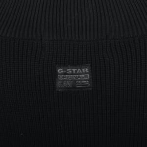 Image number 5 for G-Star Detailed Full Zip Knit Jumper Black