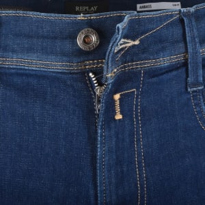 Image number 5 for Replay Anbass Slim Fit Jeans Blue
