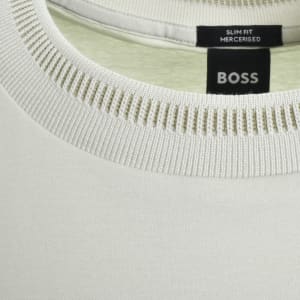 Image number 4 for BOSS H Tessler 199 Jersey T Shirt Off White