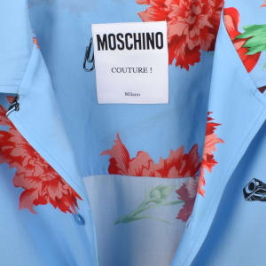 Image number 4 for Moschino Short Sleeve Shirt Blue
