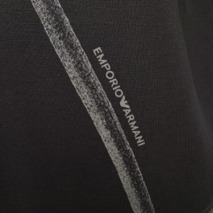 Image number 4 for Emporio Armani Printed Hoodie Black