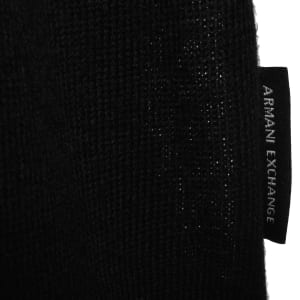 Image number 4 for Armani Exchange Wool Blend Knit Jumper Black