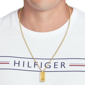 Image number 4 for Tommy Hilfiger Jameson Necklace Gold