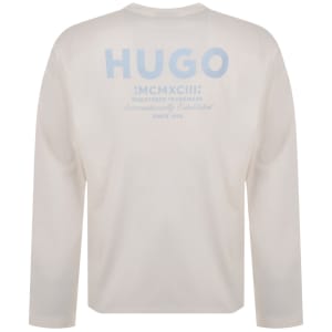 Image number 5 for HUGO Blue Naviu Sweatshirt White