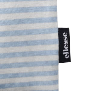 Image number 4 for Ellesse Hirst Stripe T Shirt Light Blue