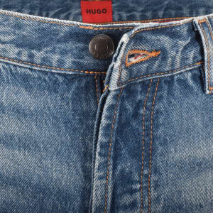 Image number 5 for HUGO 634 Tapered Fit Jeans Mid Wash Blue