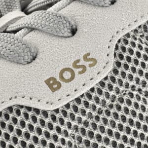 Image number 4 for BOSS Titanium Runner Trainers Grey