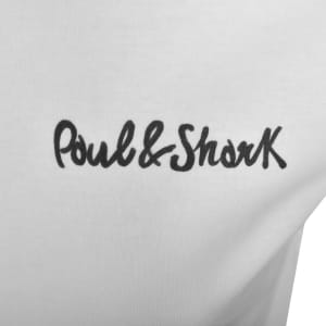 Image number 4 for Paul And Shark Printed Logo T Shirt White