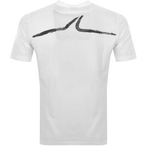 Image number 5 for Paul And Shark Printed Logo T Shirt White