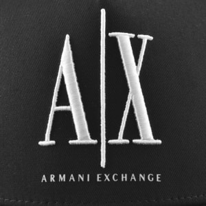 Image number 4 for Armani Exchange Logo Baseball Cap Black