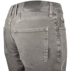 Image number 4 for Armani Exchange J65 Slim Denim Shorts Grey