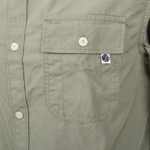Image number 4 for Pretty Green Brentwood Long Sleeved Shirt Green