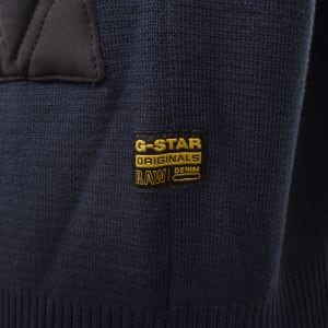 Image number 4 for G-Star Alfresco Knit Jumper Blue